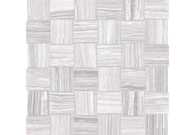 Anatolia Tile Eramosa Ice Porcelain 2 x 2 Basketweave Mosaic Matte — Anatolia Tile & Stone