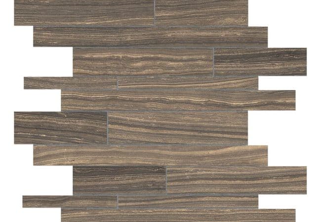 Anatolia Tile Eramosa Natural Porcelain Random Strip Mosaic Matte — Anatolia Tile & Stone