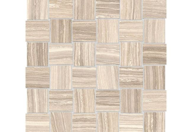 Anatolia Tile Eramosa Sand Porcelain 2 X 2 Basketweave Mosaic Matte — Anatolia Tile & Stone