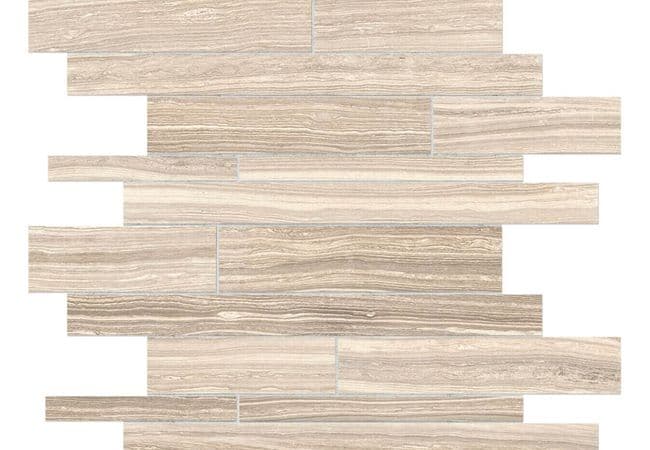 Anatolia Tile Eramosa Sand Porcelain Random Strip Mosaic Matte — Anatolia Tile & Stone