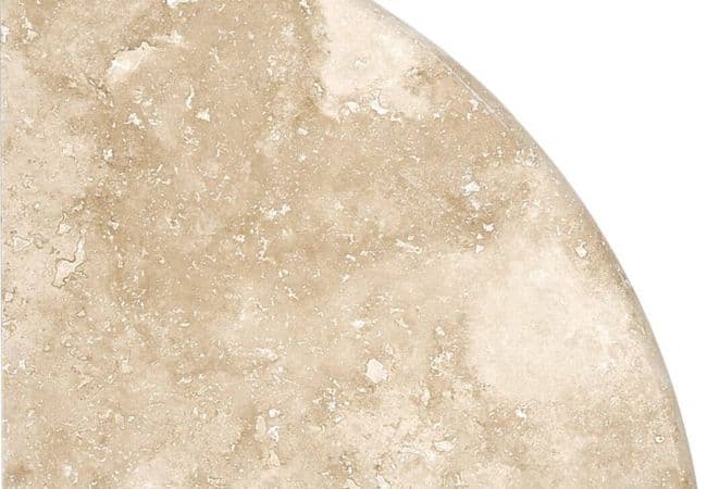 Anatolia Tile Ivory Travertine 9x9 Corner Shelf Honed 33 045, Anatolia Tile & Stone