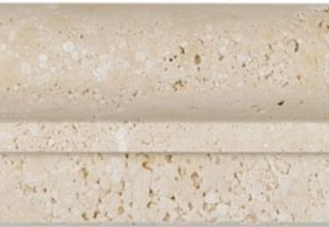 Anatolia Tile Ivory Travertine Chairrails Honed 77 316 — Anatolia Tile & Stone