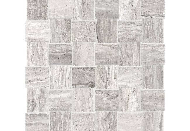 Anatolia Tile Precept Ice Porcelain 2 X 2 Basketweave Mosaic Matte, Anatolia Tile & Stone