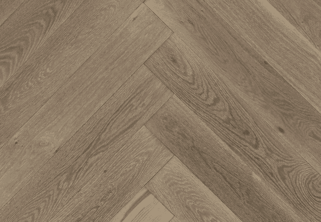 Biyork Floors Nouveau 7 Bespoke European Oak Herringbone Lake Promenade — Biyork Floors