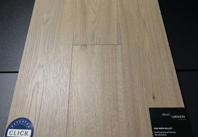 Canadian Standard Brand Surfaces Oak Napa Valley 6-1/2" x 1/2" Engineered Hardwood, Canadian Standard