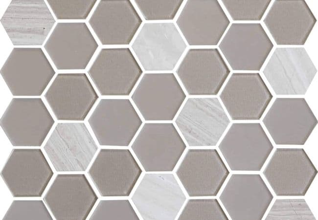 Ceratec Tile Exagon Taupe — Ceratec Tiles