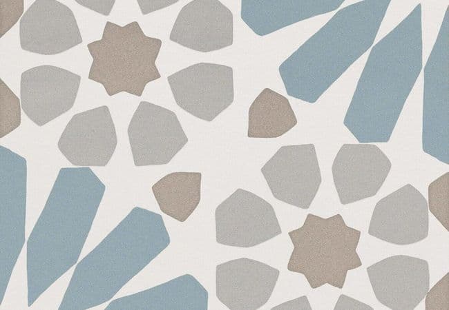 Ceratec Tile Anthology Etnic B Light Blue Deco — Ceratec Tiles