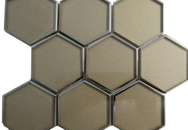 Ciot Tile 2.95'' Hexanium Champagne, Ciot Tiles