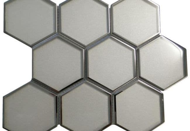 Ciot Tile 2.95'' Hexanium Oyster Grey