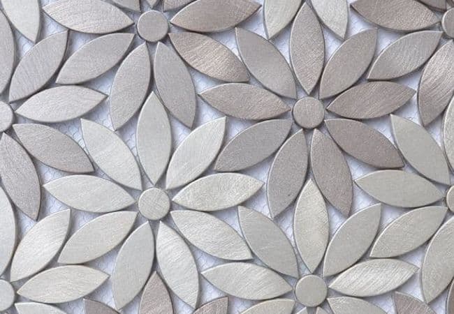 Ciot Tile 4'' Flower Mos. Chocolate Cosmos Mix, Ciot Tiles