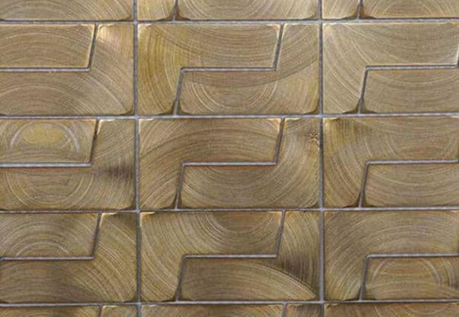 Ciot Tile Alumglam Angle Gold, Ciot Tiles