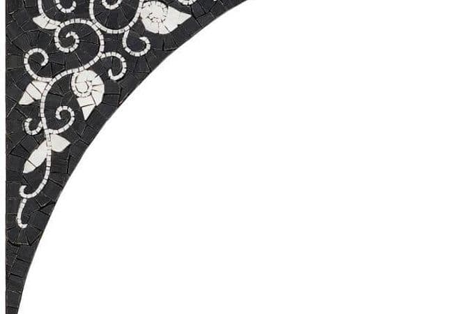 Ciot Tile Botanica Silea 1A Corner Insertion 17.38''x17.38'' — Ciot Tiles