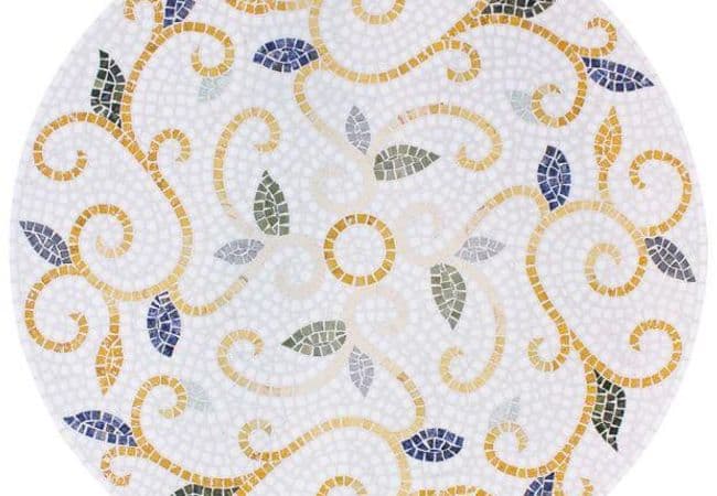 Ciot Tile Botanica Silea 1B Medallion 30'' Top Of Table — Ciot Tiles
