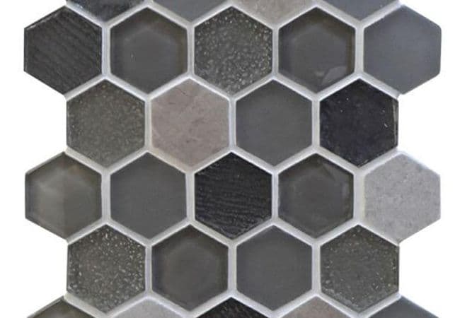 Ciot Tile Genoma Hex Cinder Blend 1.5'', Ciot Tiles