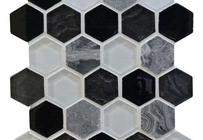 Ciot Tile Genoma Hex Mineral Blend 1.5'', Ciot Tiles