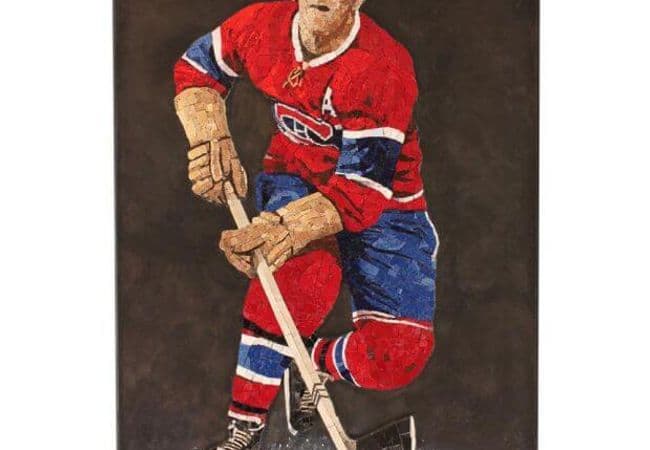 Ciot Tile Omaggio Hockey Maurice Richard 1 24.38''x36.5'' — Ciot Tiles