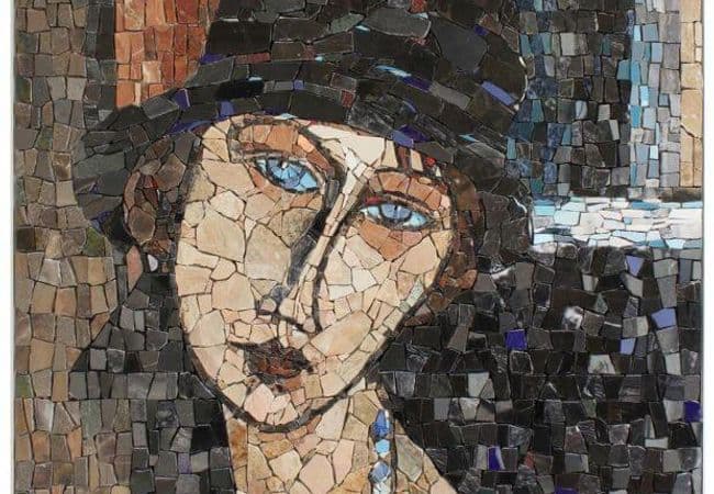 Ciot Tile Omaggio Modigliani Jeanne Hebuterne 1 24''x24'' — Ciot Tiles