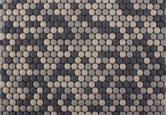 Ciot Tile Round Licorice Blend Matte, Ciot Tiles