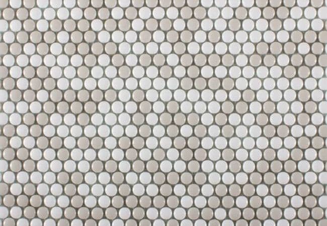 Ciot Tile Round Milk Blend Glossy, Ciot Tiles