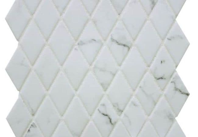 Ciot Tile Stone Glass Diamond Statuario, Ciot Tiles