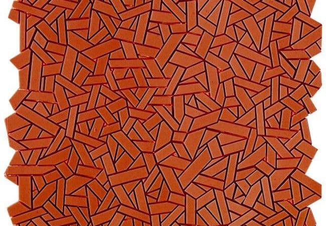 Ciot Tile Textures Fasce Lisce Mos. Arancio Scuro, Ciot Tiles
