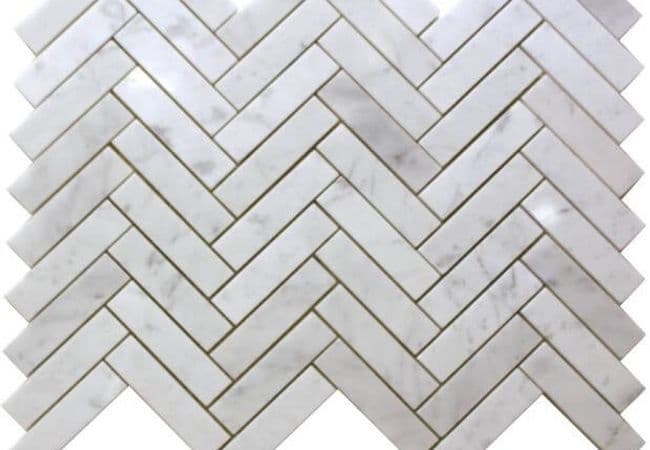 Ciot Tile Bianco Carrara Arrow M Polished ¾''x3'', Ciot Tiles