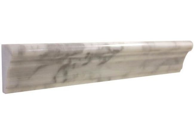 Ciot Tile Bianco Carrara Frame Molding Honed 2''x12'' — Ciot Tiles