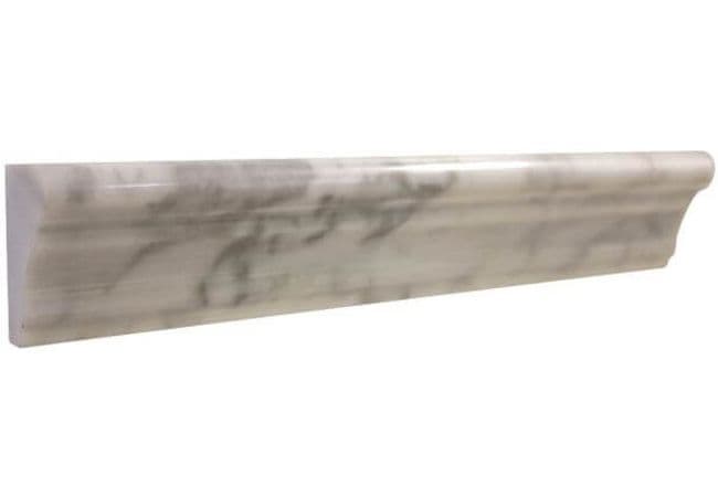 Ciot Tile Bianco Carrara Frame Molding Polished 2''x12'', Ciot Tiles