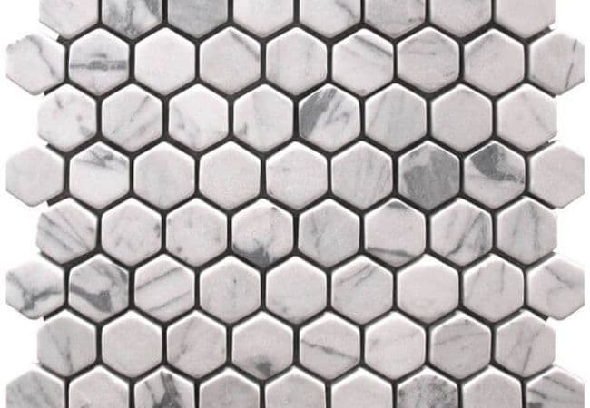 Ciot Tile Bianco Carrara Hexagon Polished 1 ¼'' — Ciot Tiles