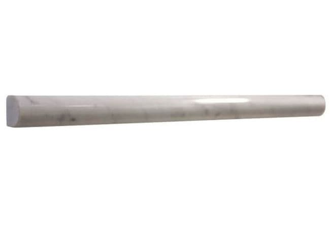 Ciot Tile Bianco Carrara Pencil Molding Polished ¾''x12'' — Ciot Tiles