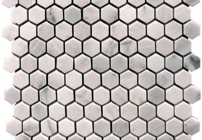 Ciot Tile Classic White Beehive Mosaic Polished, Ciot Tiles