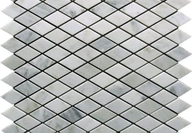 Ciot Tile Classic White Diamond Mosaic Polished — Ciot Tiles