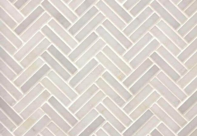 Ciot Tile Classic White Herringbone Polished — Ciot Tiles
