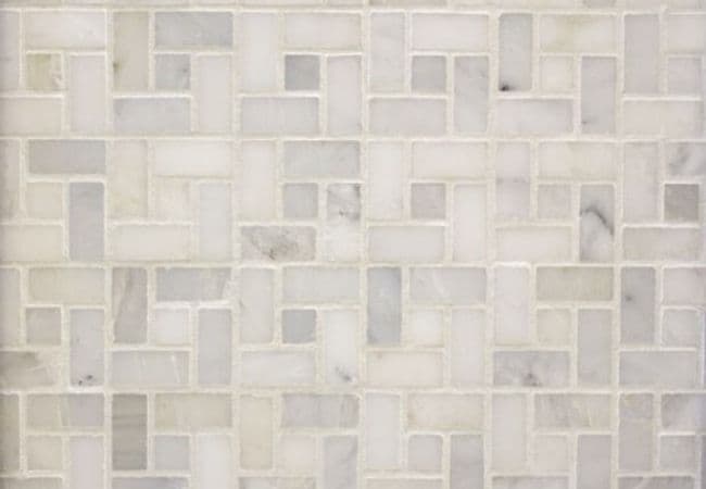 Ciot Tile Classic White Lattice Mosaic Polished — Ciot Tiles