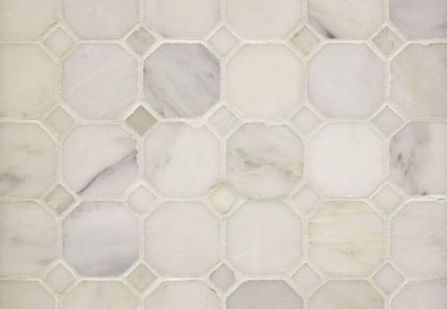 Ciot Tile Classic White Octagon Mosaic Polished — Ciot Tiles