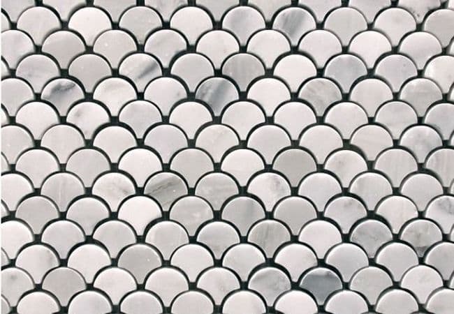 Ciot Tile Classic White Teardrop Mosaic Polished — Ciot Tiles
