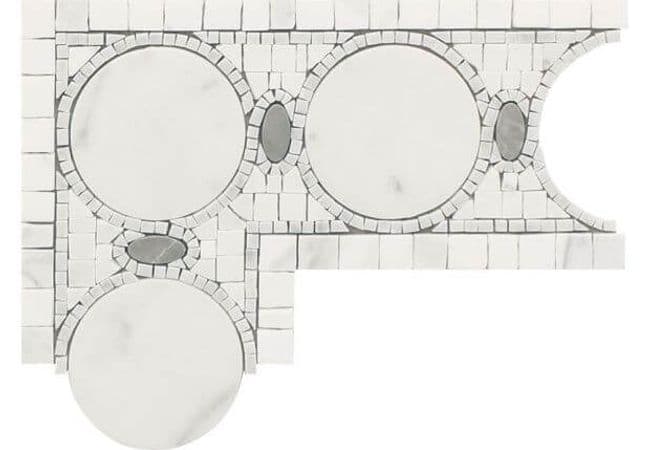 Ciot Tile Classico Caorle 1A Continuous Corner 6''H x 8''x13'' — Ciot Tiles