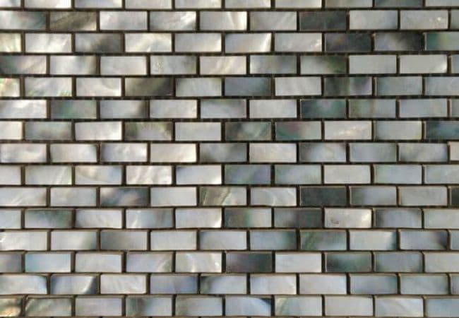 Ciot Tile Mother Of Pearl Black 0.5''x1'', Ciot Tiles