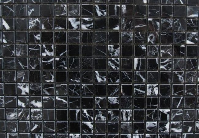 Ciot Tile Nero Marquina Square Polished 5/8''x5/8'', Ciot Tiles