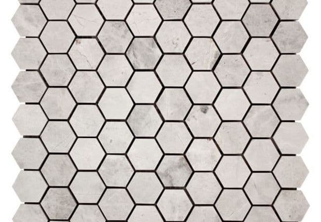 Ciot Tile Polar Grey Hexagon Polished 1 ¼'', Ciot Tiles