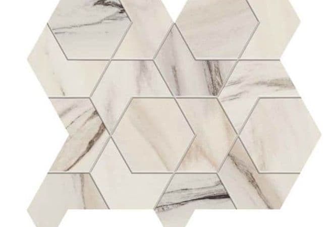 Ciot Tile 10X11.75 Marvel Dream Bianco Fantastico Mos. Hex Lap., Ciot Tiles