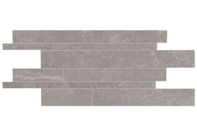 Ciot Tile 12''x24'' Groove Mos Listelli Sfalsati Bright Grey Nat., Ciot Tiles