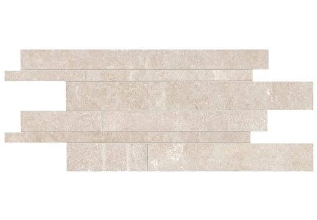 Ciot Tile 12''x24'' Groove Mos. Listelli Sfalsati Hot White Nat. — Ciot Tiles