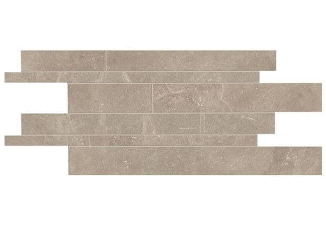 Ciot Tile 12''x24'' Groove Mos. Listelli Sfalsati Nude Beige Nat. — Ciot Tiles