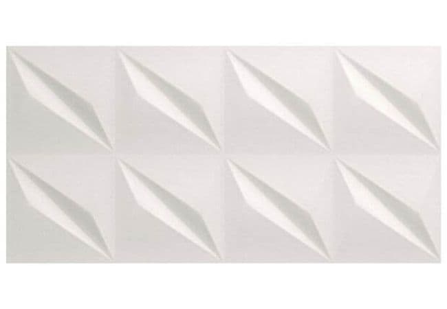 Ciot Tile 16''x32'' 3D Wall Design Flash White Matt — Ciot Tiles
