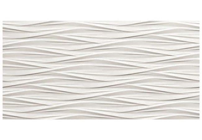 Ciot Tile 16''x32'' 3D Wall Design Wind White Matt — Ciot Tiles