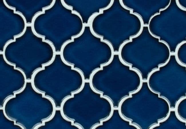 Ciot Tile 1970'S Arabesque Blue Glossy, Ciot Tiles