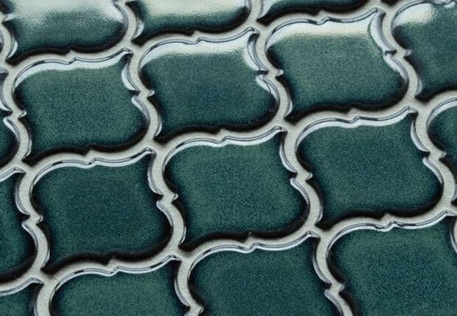 Ciot Tile 1970'S Arabesque Green Glossy, Ciot Tiles