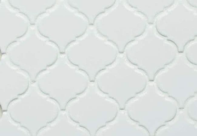 Ciot Tile 1970'S Arabesque White Satin, Ciot Tiles