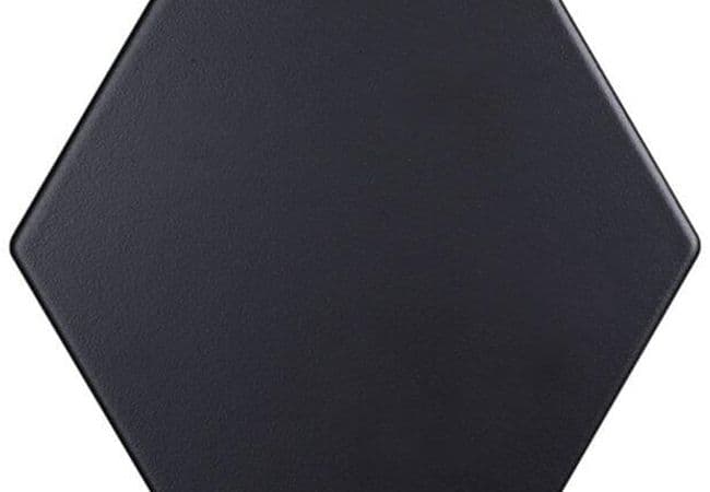 Ciot Tile 6'' Esagona Nero Matte, Ciot Tiles